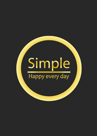 シンプルなブラッククラシックゴールド