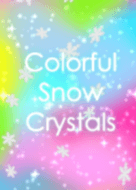 Colorful snow crystals