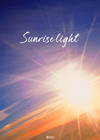 Sunrise light from Japan