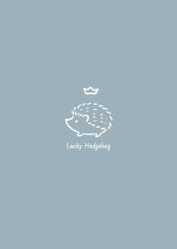 Lucky Hedgehog -blue gray- crown