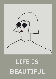 LIFE IS BEAUTIFUL #khaki beige