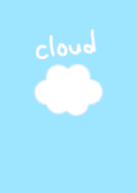 シンプル 白い雲と青空