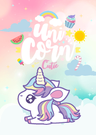 Unicorn Kawaii Love lovely