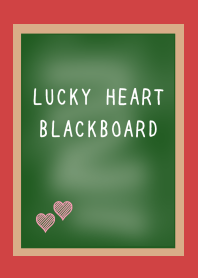 LUCKY HEART BLACKBOARD-RED-BEIGE