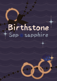 Birthstone ring (Sep) + indigo [os]
