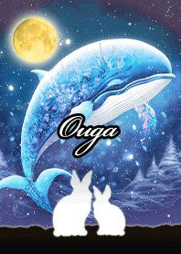 Ouga Beautiful rabbit & whale
