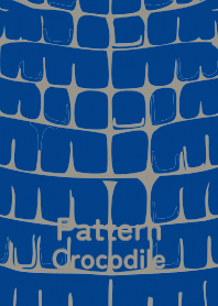Pattern Crocodile Royal blue