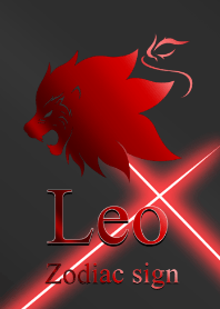 Zodiac signs Leo Red Black2