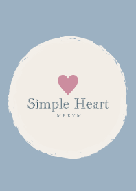 Simple Heart Blue 29 -MEKYM-
