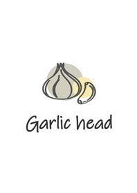 簡約的蒜頭塗抹