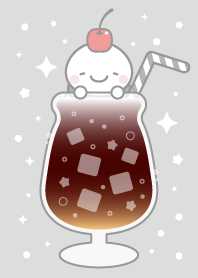 10:クリームソーダ:黒色スノーマン