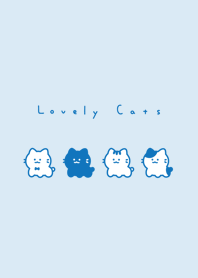 Smile Cats/aqua blue.