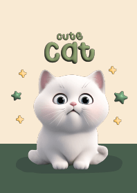 Cat cute : Green lover