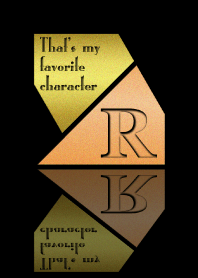 Good fortune Initials 11 "R"