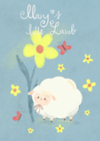 Marys little lamb with yellow flowers