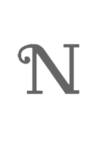 イニシャル「N」シンプル