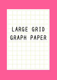 LARGE YEL GR GRID GRAPH PAPER-HOT PINKj