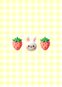 ふわふわうさぎ-yellow-
