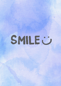 Smile - aquarelle blue13-