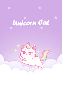 Unicorn Cat in The Pastel Sky