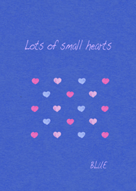 Lots of small hearts ~blue base
