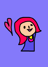 Fashionable colorful girl2