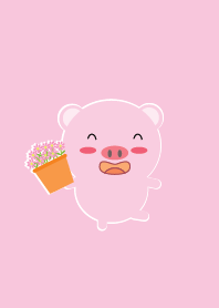 Simple cute pig theme v.2