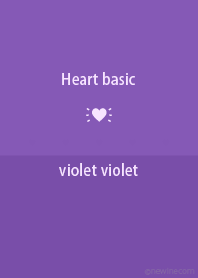 Heart basic violet violet