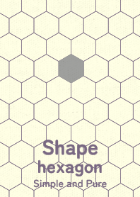 Shape hexagon Ash gray