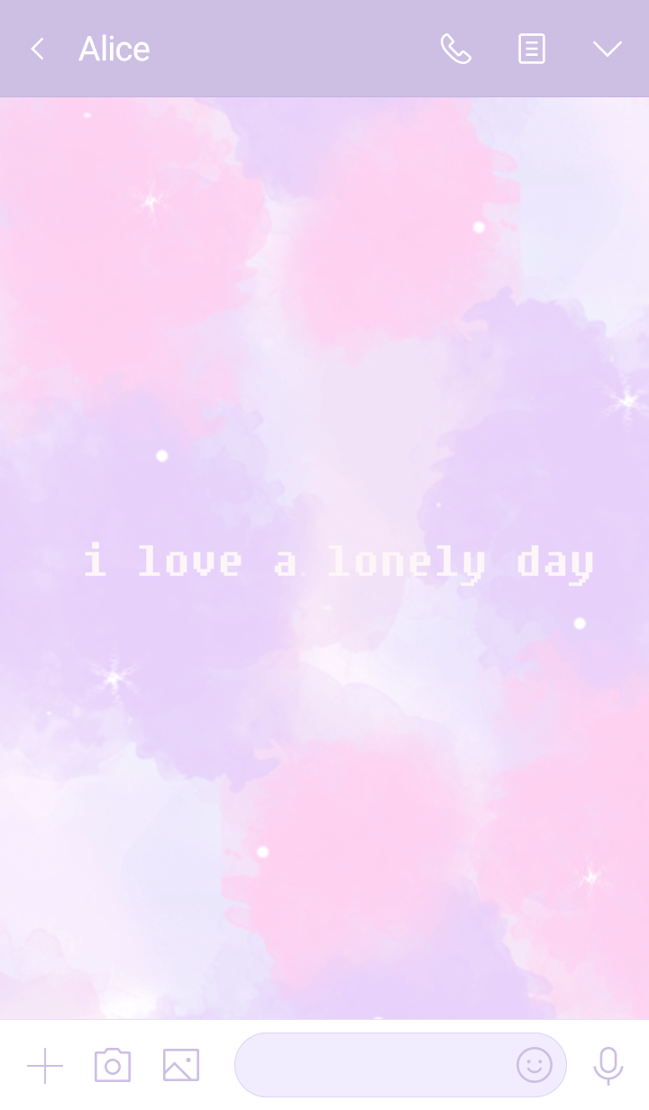 I love a lonely day