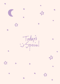 Night star and moon smile Pink5