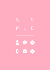 SIMPLE / pastel pink.