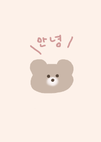 Korea Bear -ivorypink-