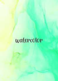 Pastel watercolor-GREEN 45