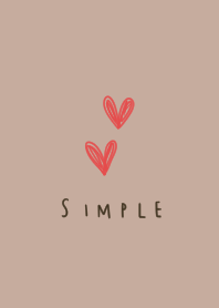 Beige heart. simple.