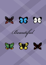 可愛迷人小蝴蝶！(莫蘭迪紫色)