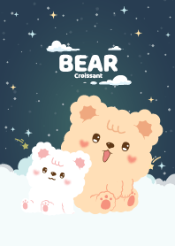 Croissant Bear Chic Cloud Night Star