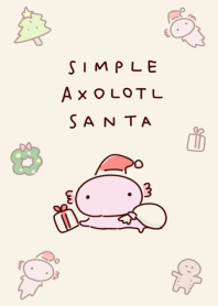 Simple Axolotl Santa