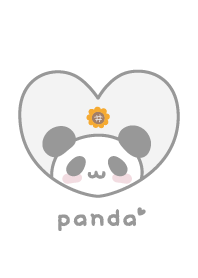 Panda Sunflower - White