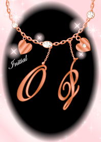 【O&P】イニシャル運気UP!ピンクゴールド