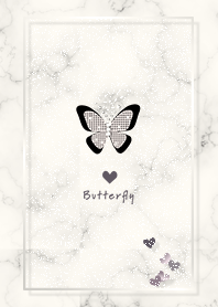 Marble and butterflies beig...