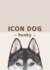 ICON DOG - siberian husky - BROWN/05