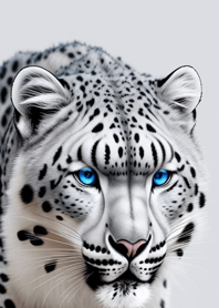 Dreamy white snow leopard 56e3B7