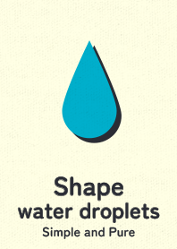 Shape water droplets turquoise blue