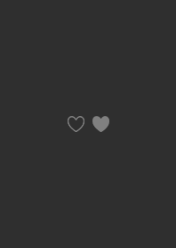 シンプル ♡ ハート 2 (S) - BKaxWH 003