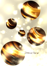 Fortune up Tiger eye in the sea of light
