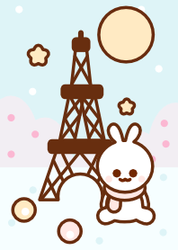 Little bunny in Paris (Pastel) 21