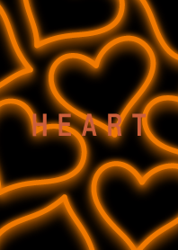 Neon Heart is Full Orange 74