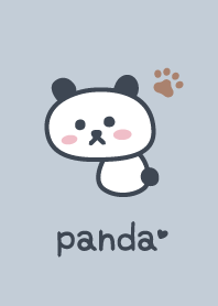 熊貓*藍色*墊