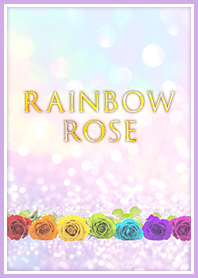 Seven-colored rose that brings happiness